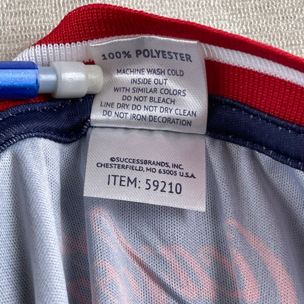 Boston Red Sox Jersey Men XL Navy Blue Excellent Coca-Cola Stars USA Flag MLB - Picture 6 of 9